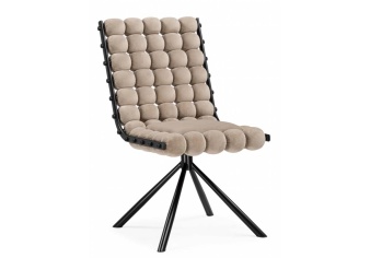 Стул на металлокаркасе Ball 1 из велюра