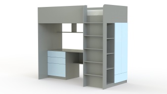 Стильная Кровать-чердак Скай Нео 11 BMS