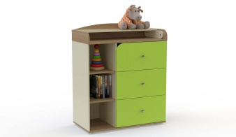 Розовый Пеленальный комод Айлин Нео 3 BMS