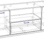 Тумба под ТВ Аляска 3 BMS