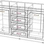 Схема сборки Тумба с ящиками Лондон 33 BMS