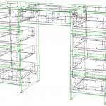 Чертеж Туалетный столик Мира 2 BMS