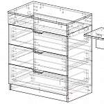 Чертеж Комод Монстера-4 BMS