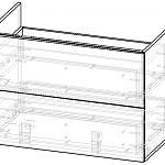 Чертеж Тумба для ванной Атлас 12 BMS