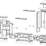 Схема сборки Стенка для гостиной Ромира 13 BMS