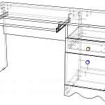 Схема сборки Письменный стол ИД.01.91a BMS