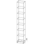 Стеллаж Барни 09 (400*2370*280)