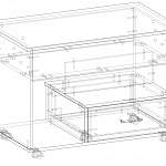 Схема сборки Журнальный стол Париж 18 BMS