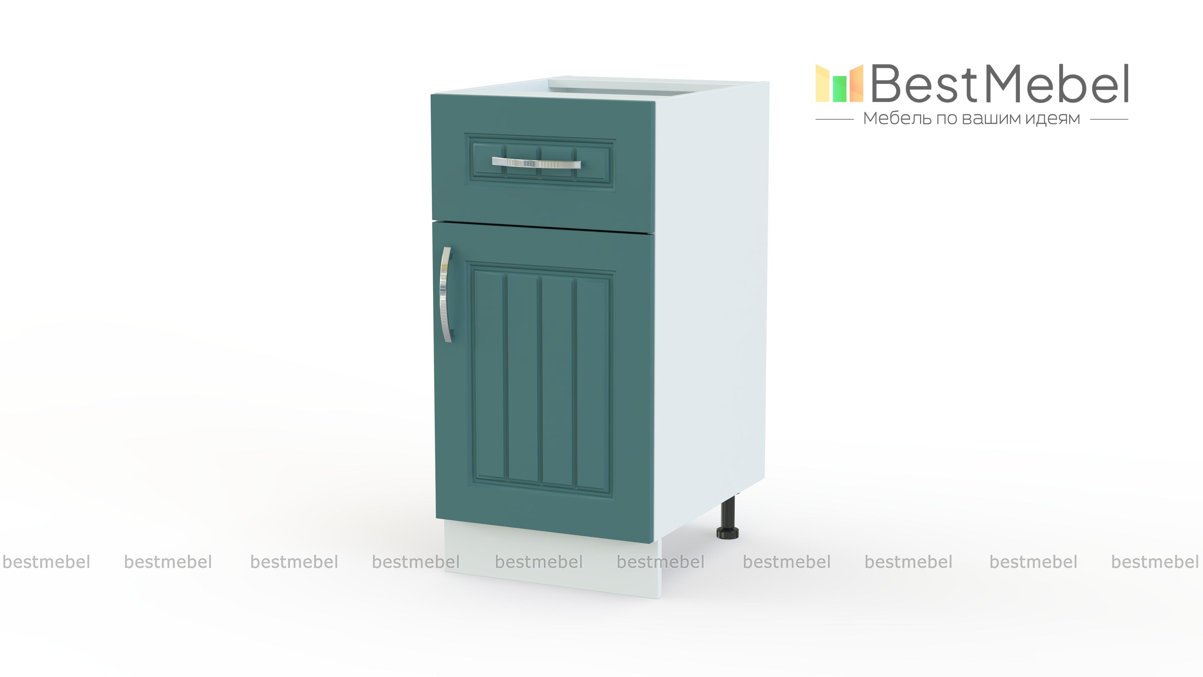 Шкаф напольный Снежная королева с 1 ящиком и дверью BMS - Фото