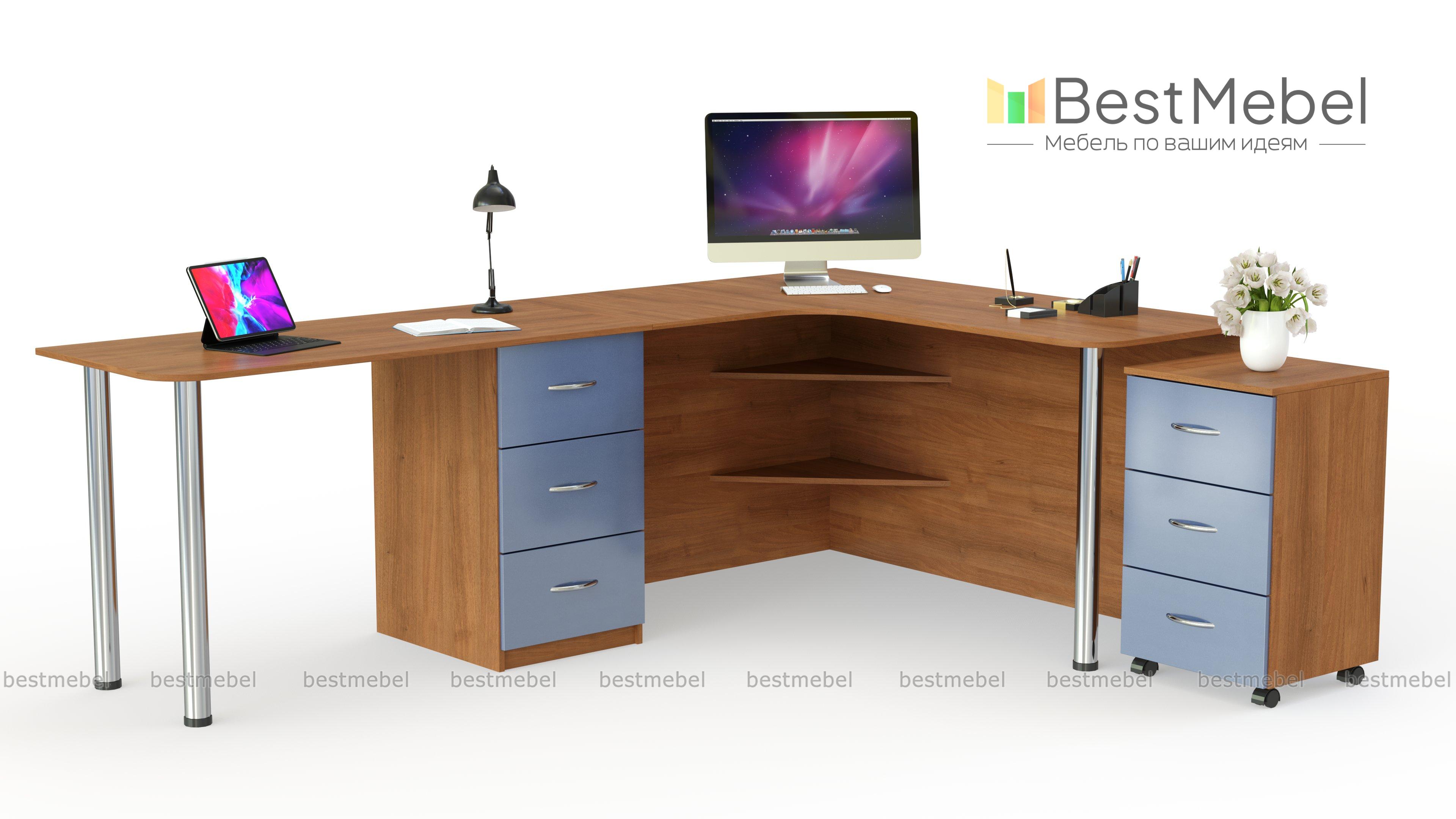 Письменный стол для двоих Виктория 17 BMS - Фото