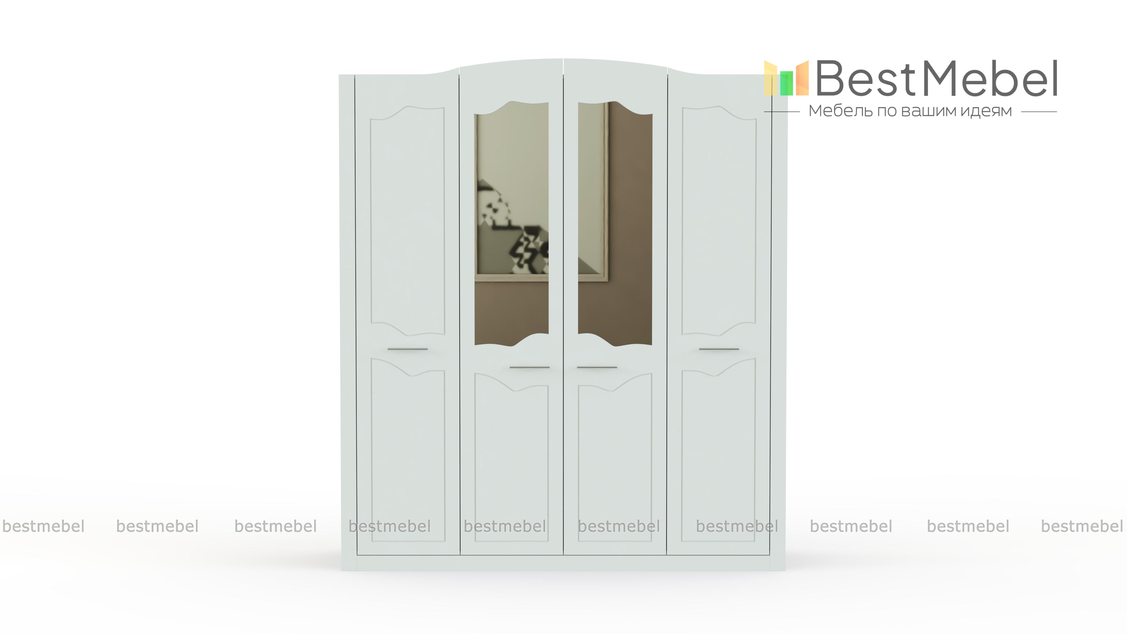 Шкаф 4-х дверный Ева-10 BMS - Фото