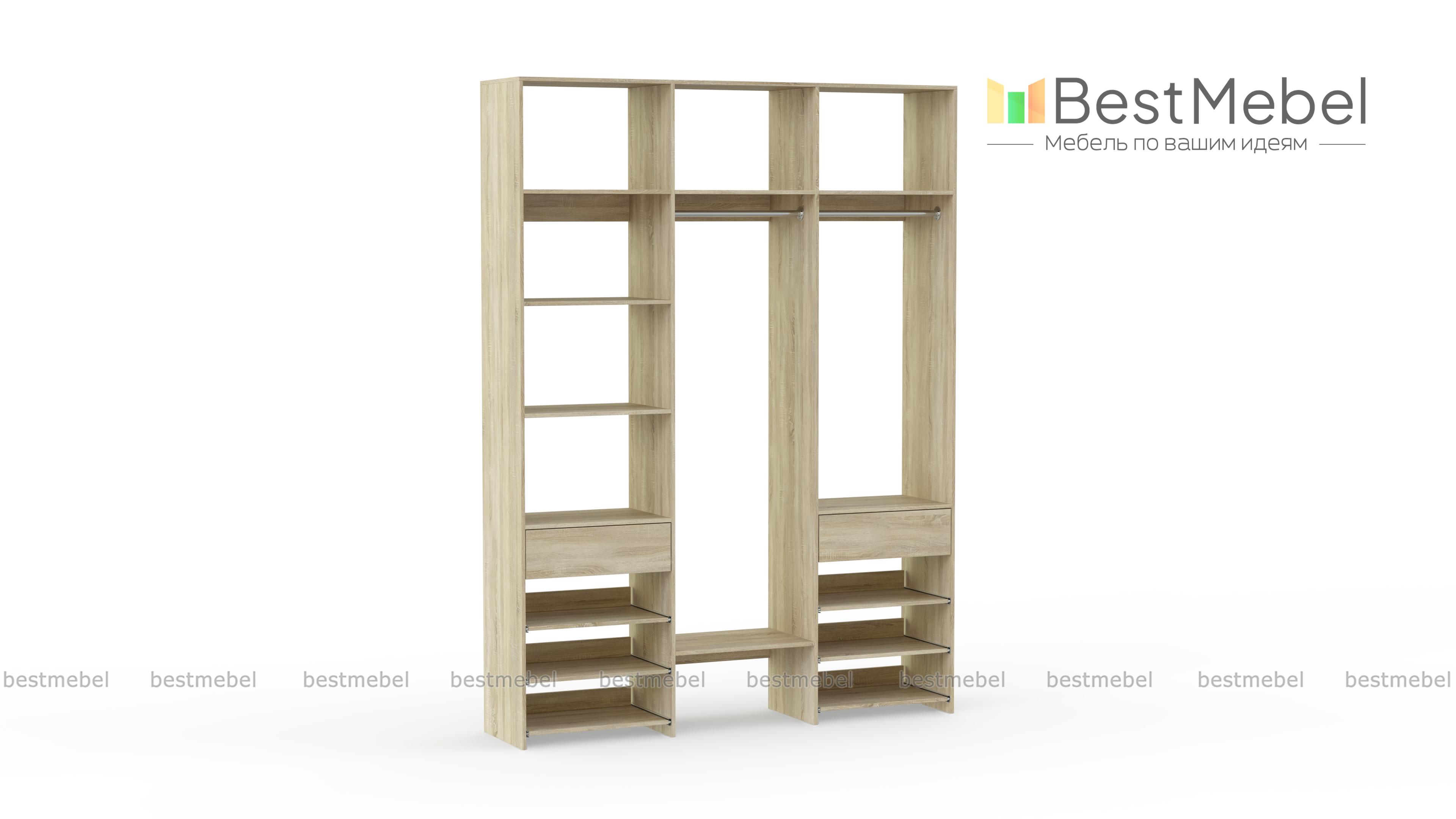 Стеллаж для одежды Мирта 89 BMS - Фото