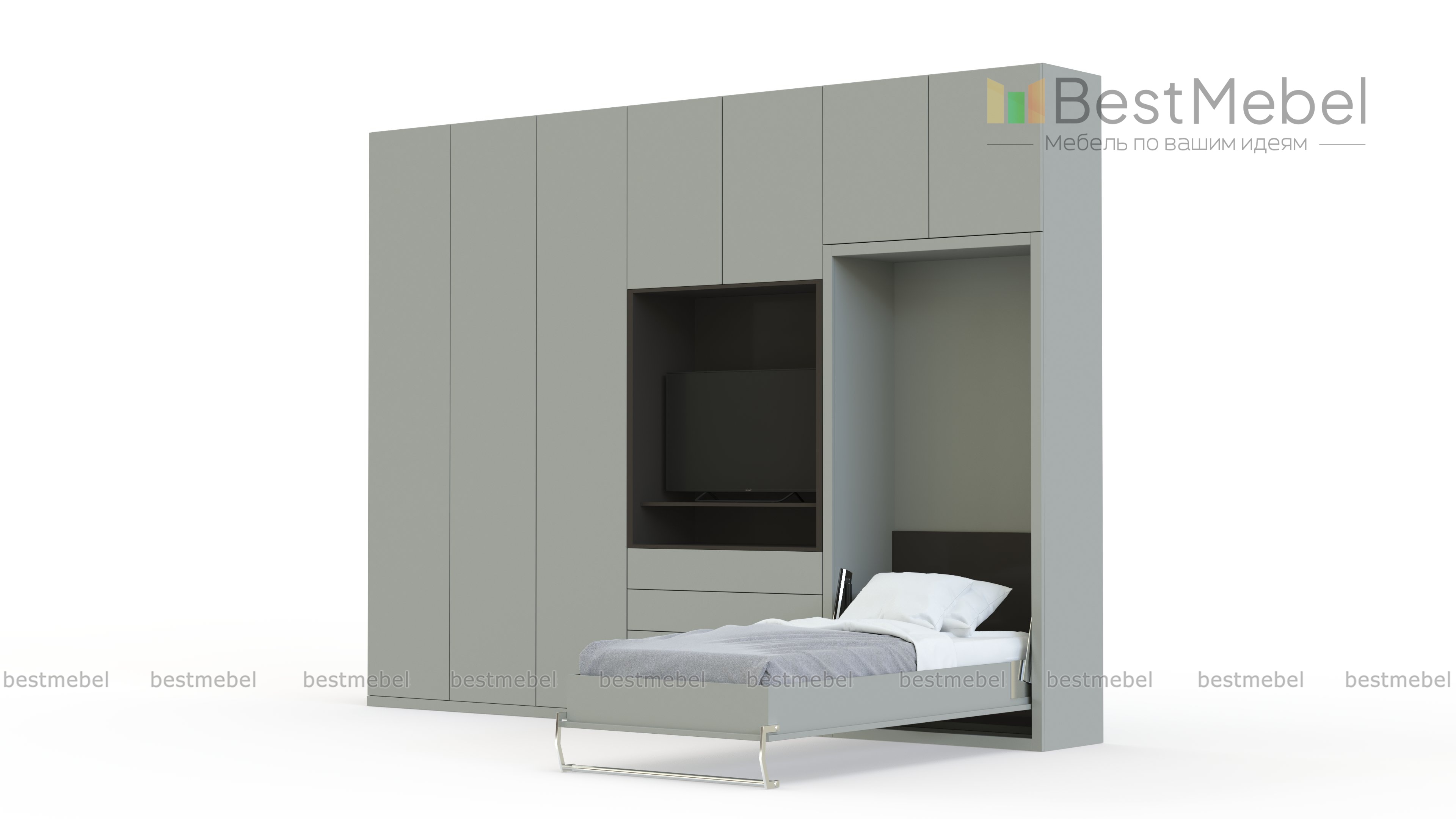 Шкаф-кровать трансформер Марио 38 BMS