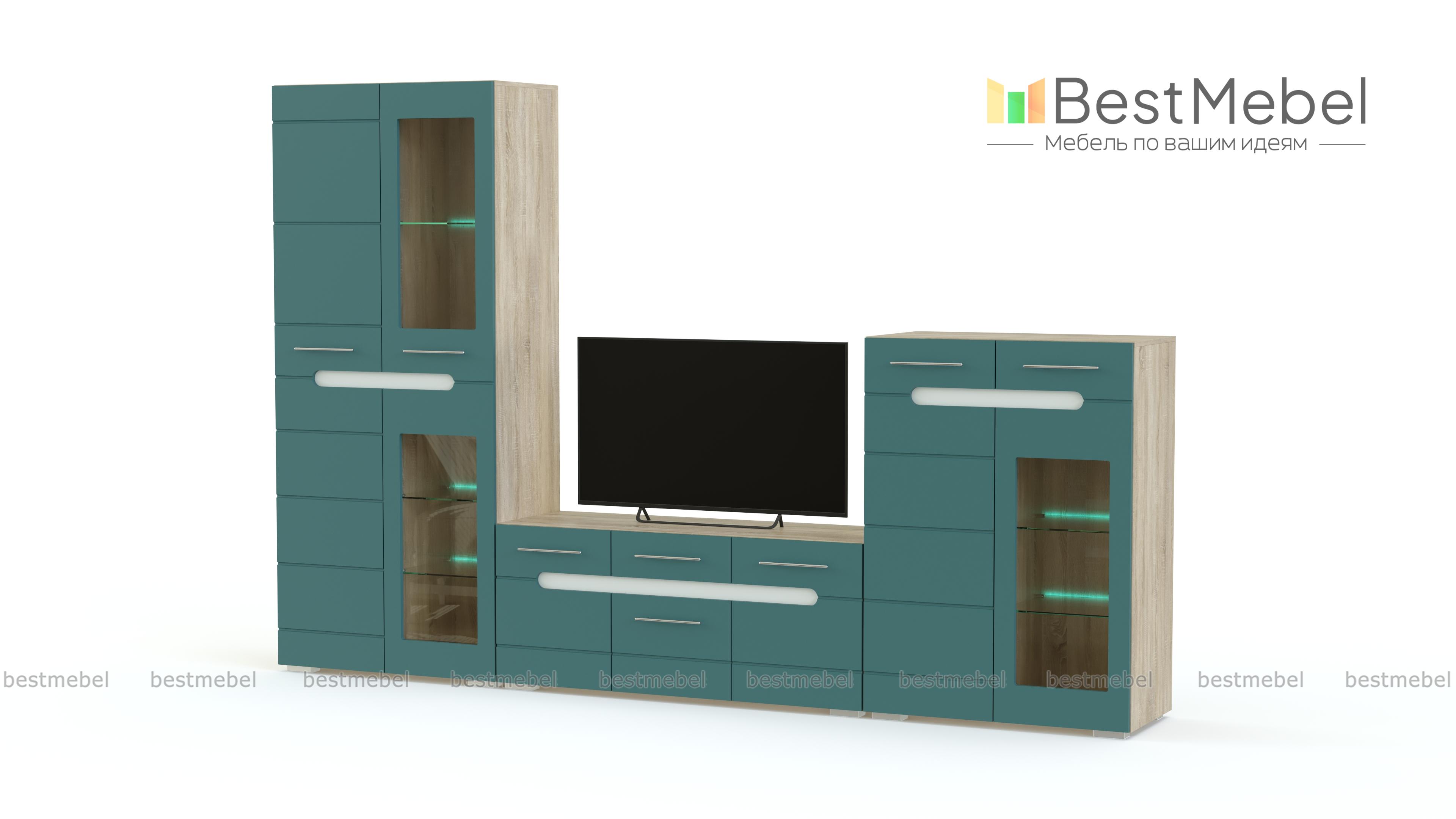 Модульная стенка Бьянко BMS - Фото