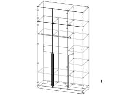 Шкаф распашной Депорте Люкс 30  (1400х2500х500)