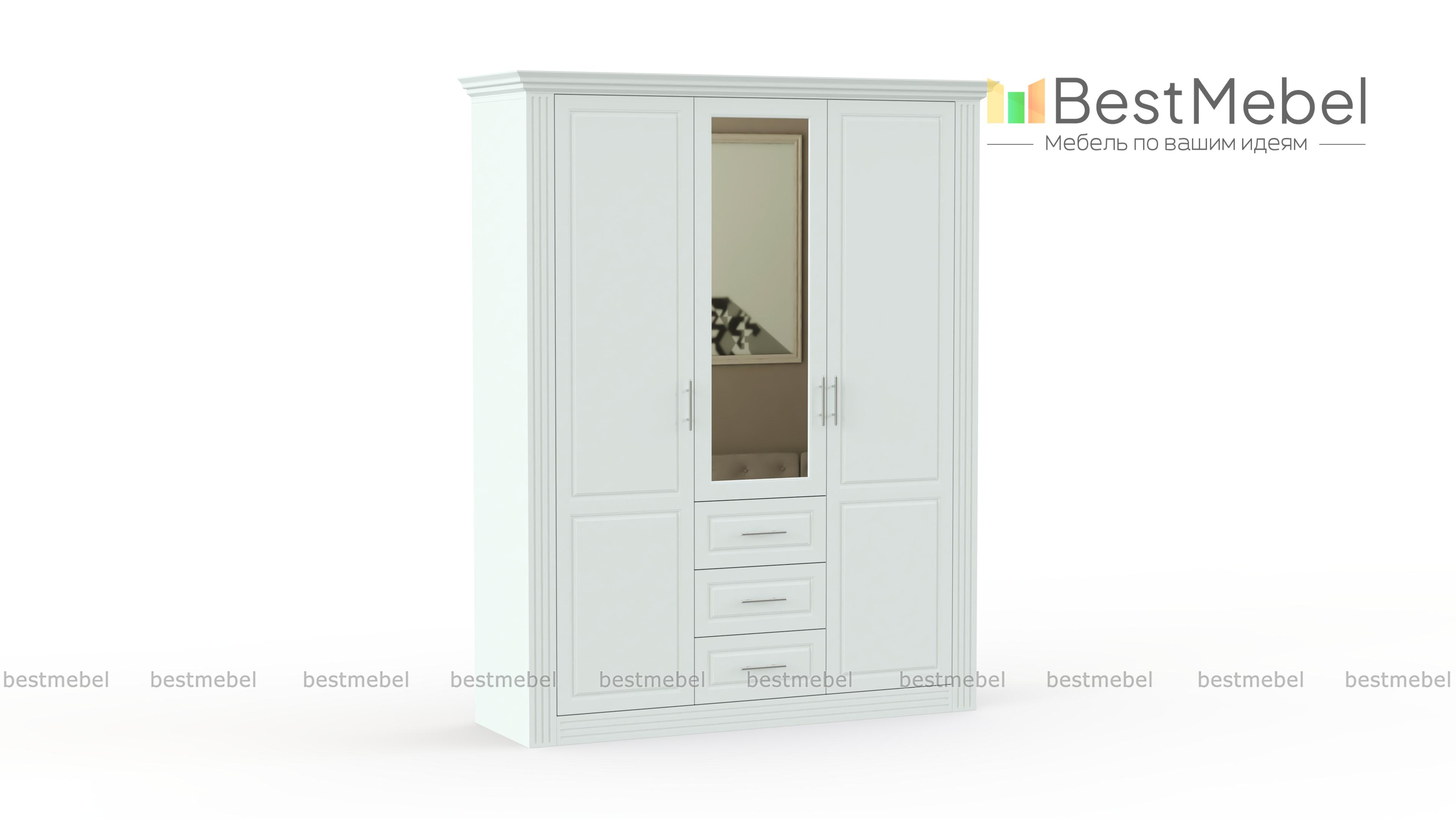 Шкаф распашной Классика 4 BMS - Фото