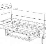 Чертеж Кровать Полина 27 BMS