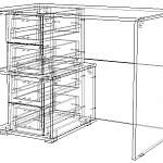 Схема сборки Письменный стол МБ 20.1 BMS
