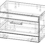 Чертеж Прикроватная тумба Helvetia BMS