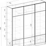 Чертеж Шкаф-купе Честер 4 BMS
