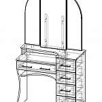 Схема сборки Туалетный столик Диана BMS