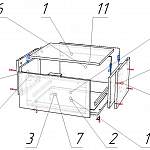 Чертеж Тумба прикроватная Скуп BMS